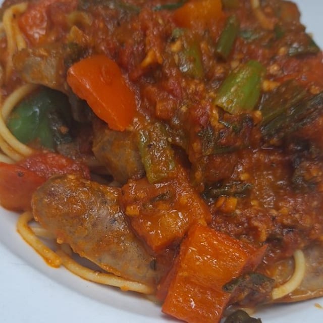 Spaghetti and Sausage.