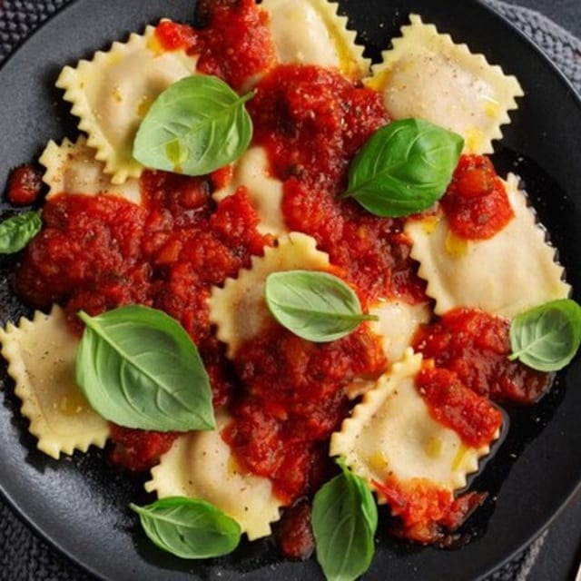 Ravioli Meat Sauce.