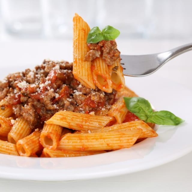 Rigatoni Ala Bolognese.