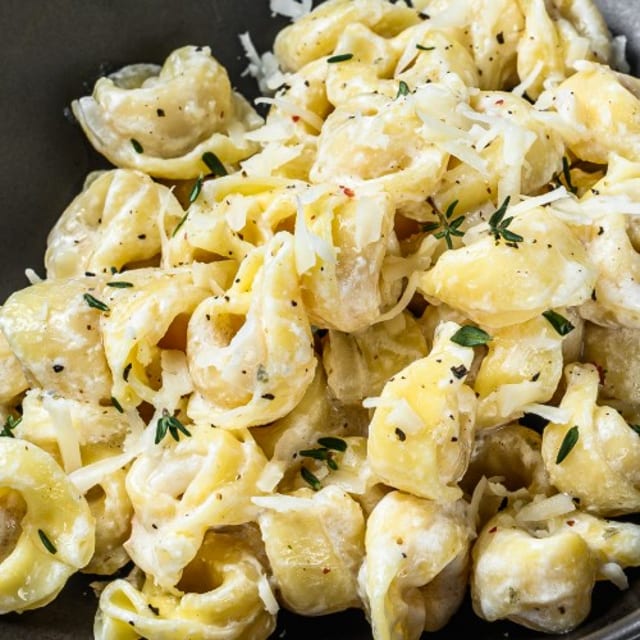 Tortellini Alfredo Sauce.