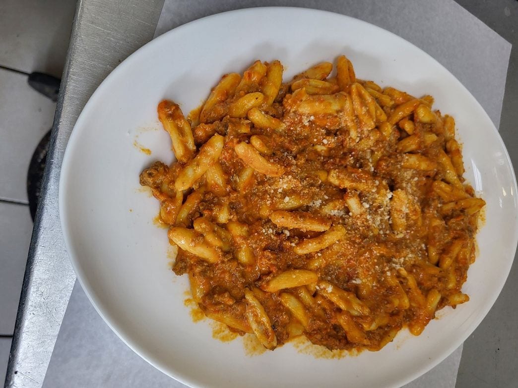 Cavatelli Bolognese.