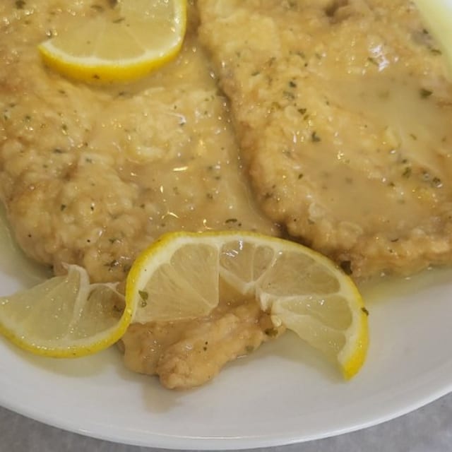 Chicken Francaise Lunch.