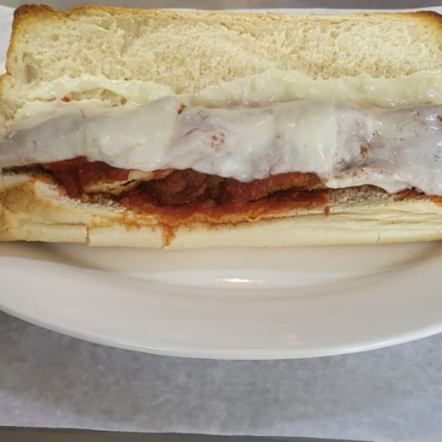 Eggplant Parmigiana Hero.