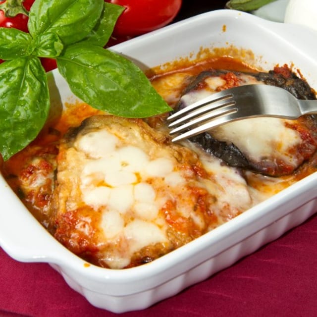 Eggplant Parmigiana.